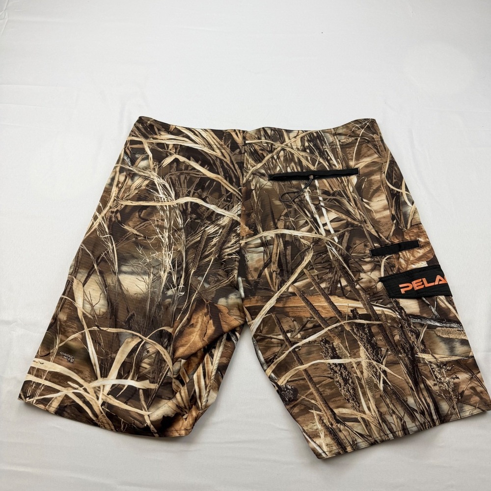 Pelagic Ambush Board Shorts Mens 38 Camo Advantage Max-4 HD Fishing Swim Trunks - Picture 5 of 7